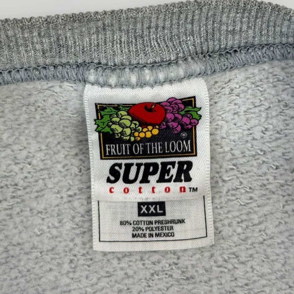 Colorado Buffaloes Sweatshirt Mens 2XL Gray NCAA Crewneck Fruit Of The Loom Y2K